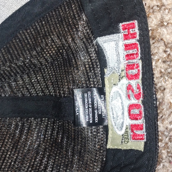 Ducks Unlimited Mesh Trucker Snapback Hat Cap Black Out Stars & Stripes USA - Picture 8 of 8